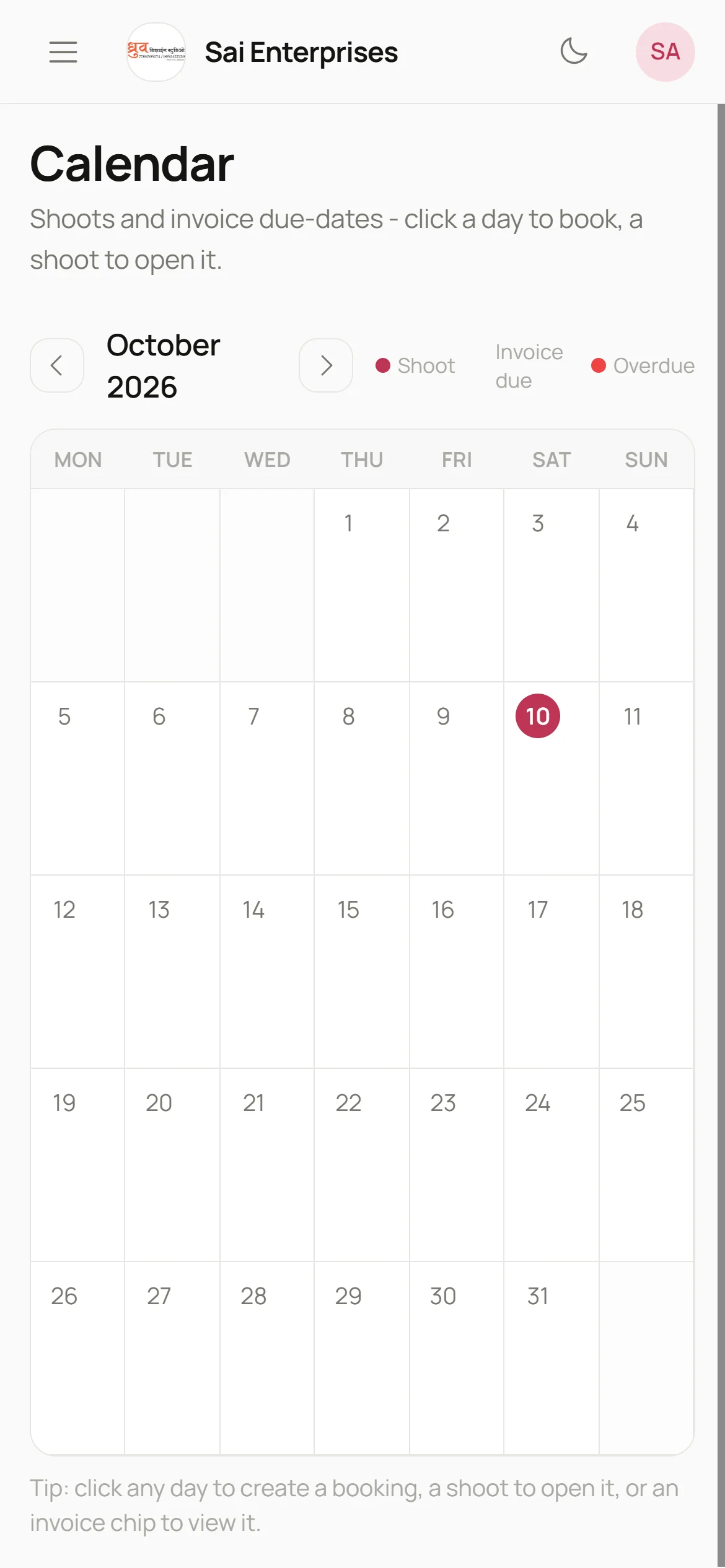 One calendar for every team on mobile